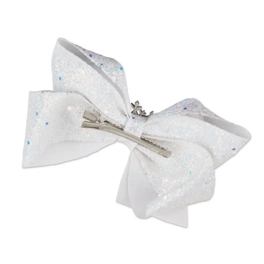 3 NWT disneys frozen 2 large hair bows embellished sparkly salon clip